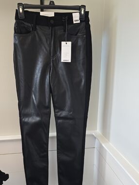 Judy Blue Black Faux Leather Skinny Jeans